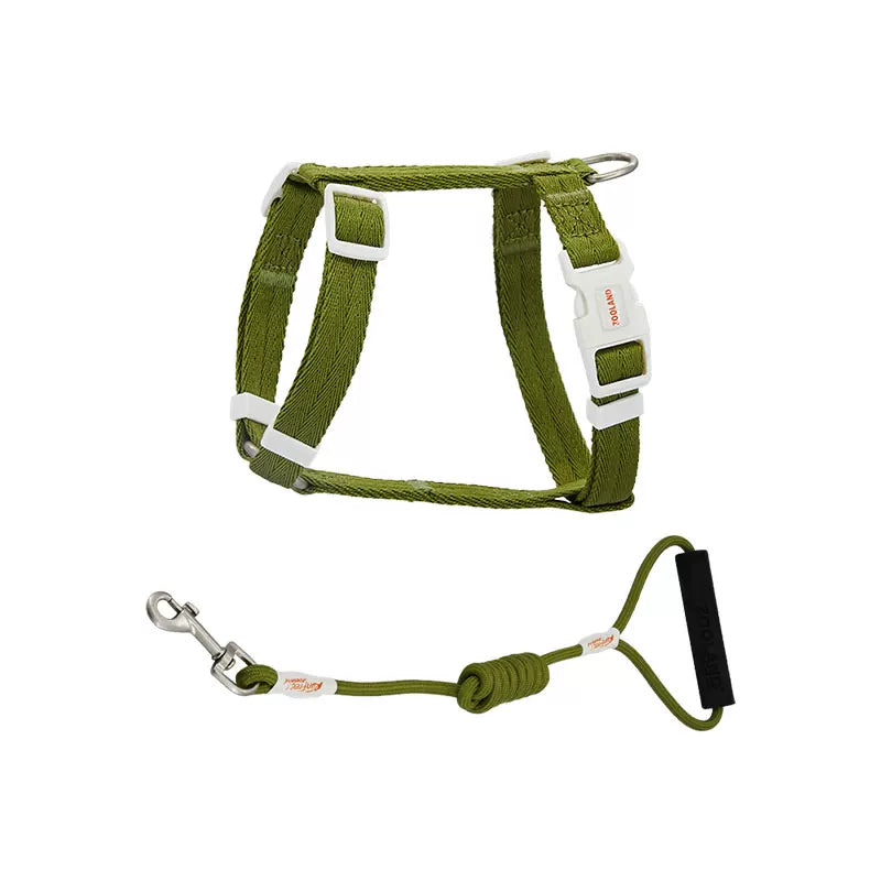Adjustable Cat Harness Leash Set – Escape-Proof H-Style Walking Vest