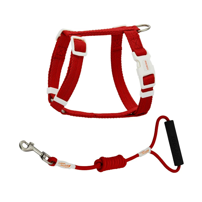 Adjustable Cat Harness Leash Set – Escape-Proof H-Style Walking Vest