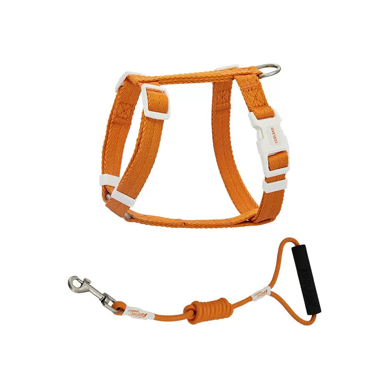 Adjustable Cat Harness Leash Set – Escape-Proof H-Style Walking Vest