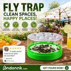 🔌✅ Reusable Fly Trap—no electricity, no poison! 🏠 Safe to use in the kitchen and around children and pets.