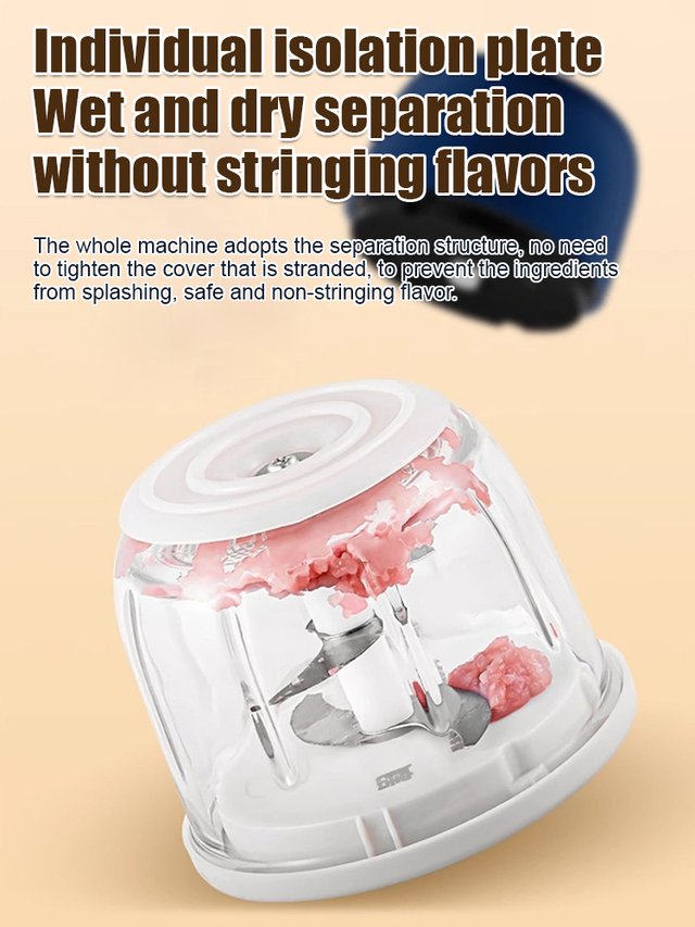 🎁2026 New Arrivals 50% OFF💥Cordless Multifunctional Mini Electric Food Processor, Wireless Portable Kitchen Chopper for Minced Meat, Garlic & Baby Puree, Fast Food Prep Kitchen Helper