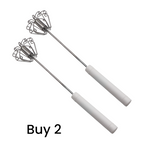 🥄🍳Last Day Promotion 50% OFF!🍰Stainless Steel Semi-Automatic Hand Egg Beater