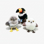 Three Bird Toys - White Background